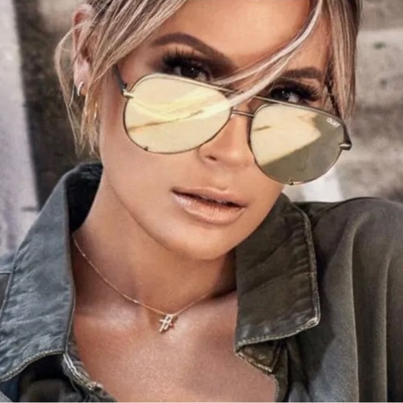 QUAY AUSTRALIA X DESI PERKINS - HIGH KEY - GOLD/ARMY GREEN - Picture 1 of 6